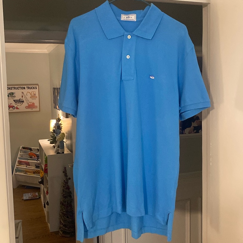 Men’s. Southern Tide. Medium Blue Polo. EUC